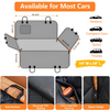 Premium Dog Car Seat Protector- 100% Waterproof, Scratch-Resistant & Non-Slip with Mesh Window & Side Flaps