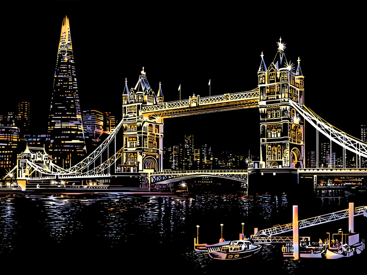 SoulScratch™ City Art (A3 Board)