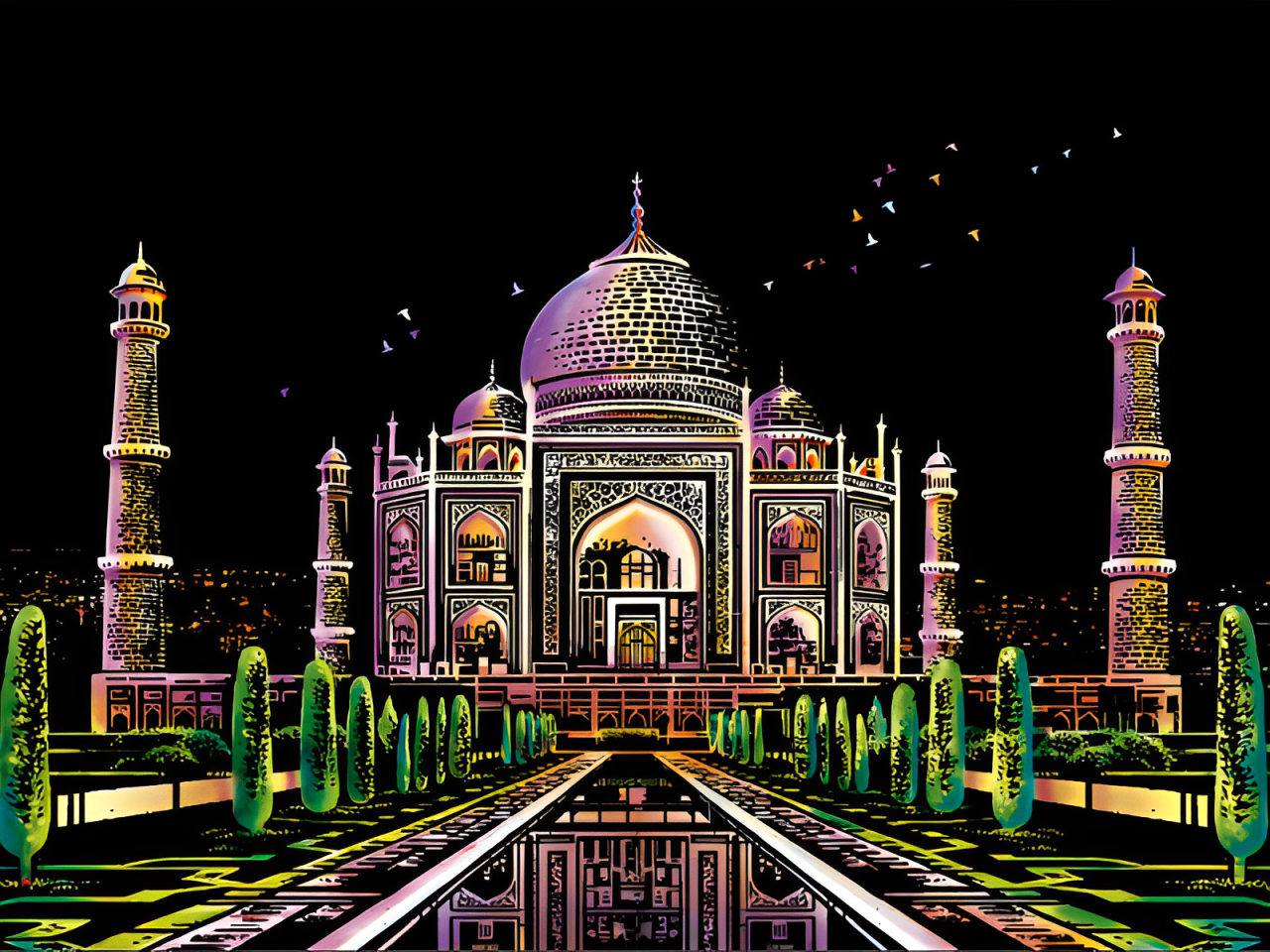 SoulScratch™ City Art (A3 Board)